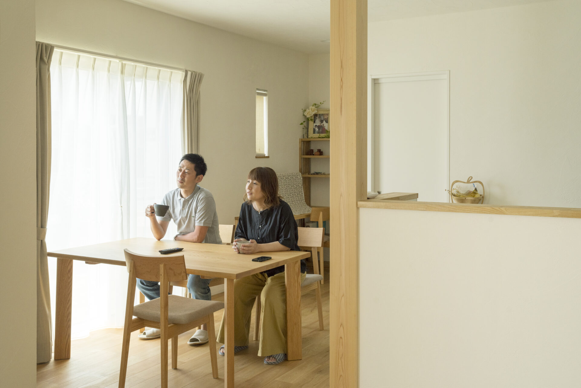 素材の工夫によって湿度が一定な快適な家