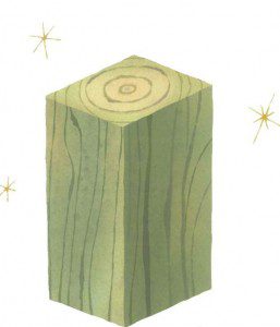 緑の柱イラスト