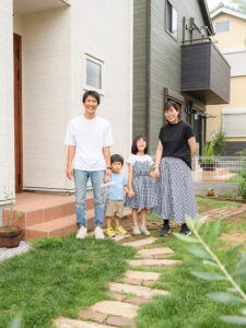 佐藤ホームＯＢ様家族写真