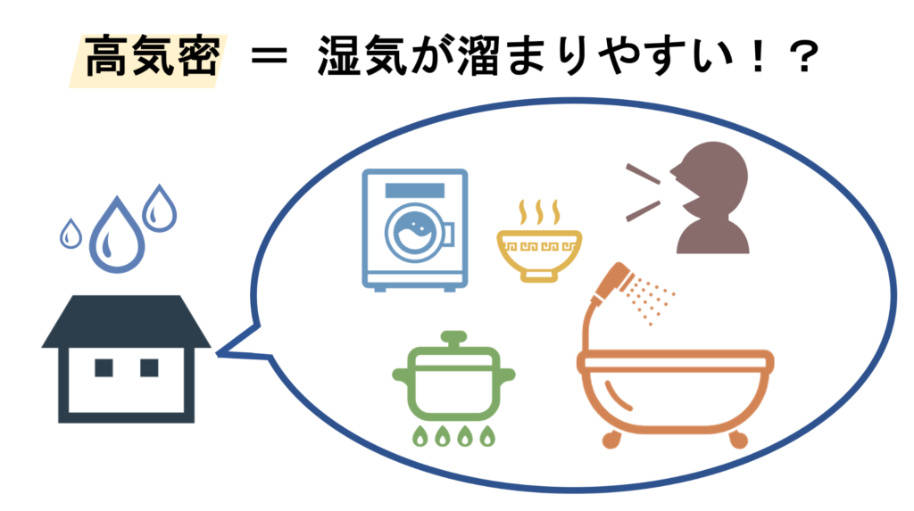 高気密だとカビが生えやすいのか